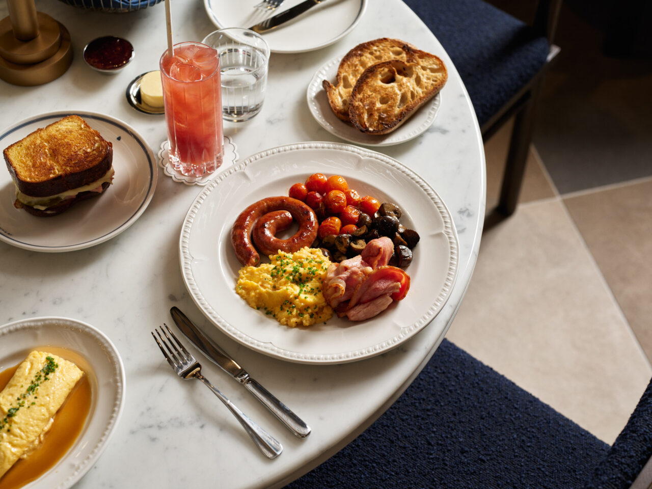 Breakfast dishes at Loulou Martin Place