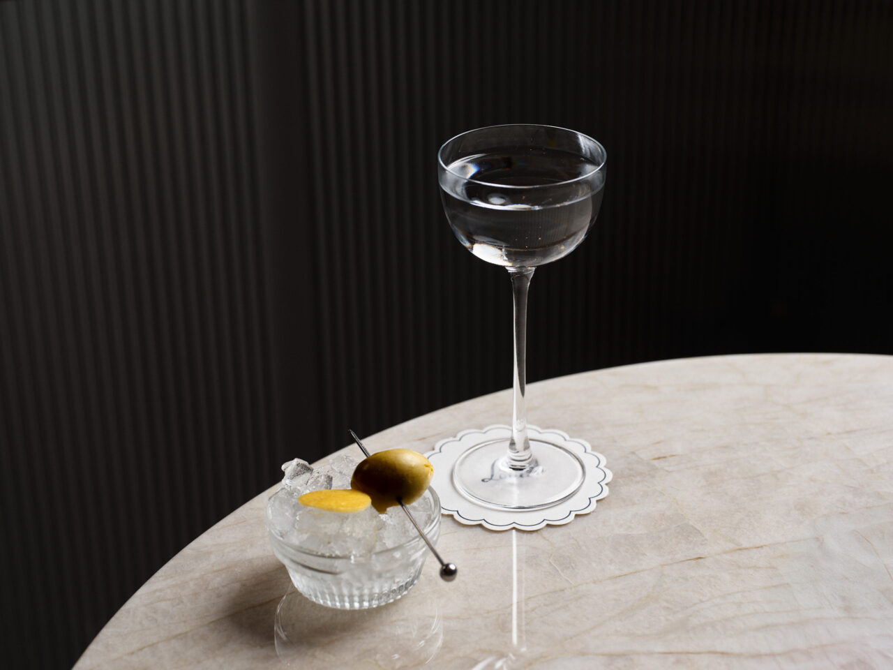 Martini service at Loulou Martin Place