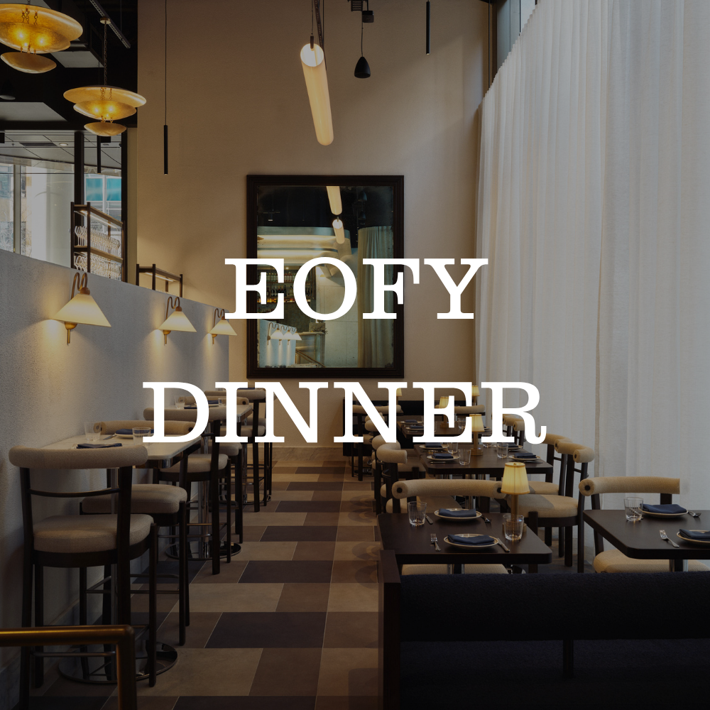 EOFY dinner artwork for Loulou Martin Place